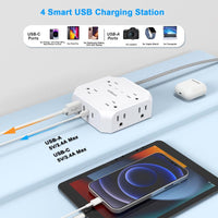 Surge Protector Power Strip - 8 Outlets with 4 USB (2 USB C) 