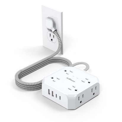 Surge Protector Power Strip - 8 Outlets with 4 USB (2 USB C) 