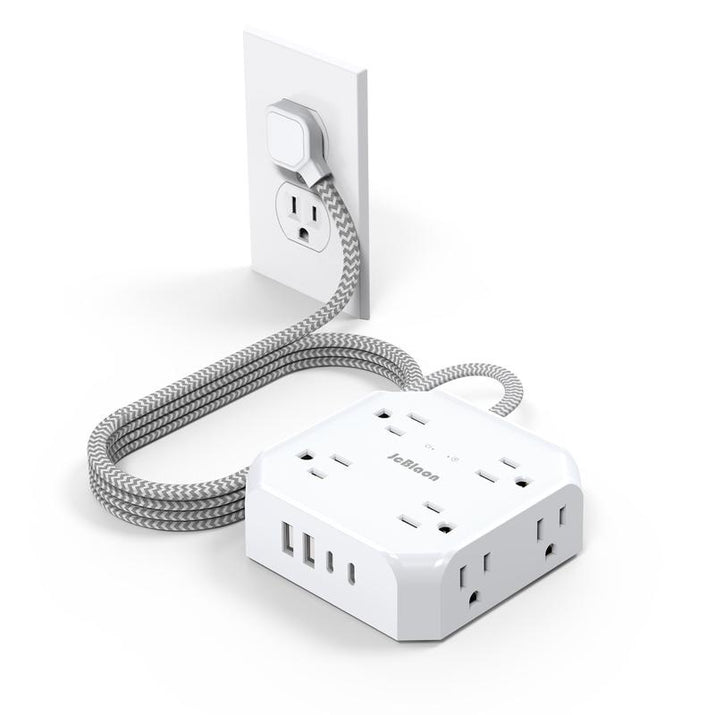 Surge Protector Power Strip - 8 Outlets with 4 USB (2 USB C) 
