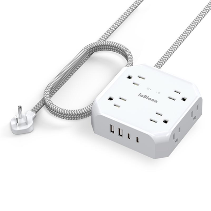 Surge Protector Power Strip - 8 Outlets with 4 USB (2 USB C) 