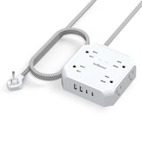 Surge Protector Power Strip - 8 Outlets with 4 USB (2 USB C) 