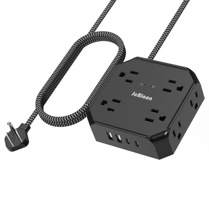 Surge Protector Power Strip - 8 Outlets with 4 USB (2 USB C) 